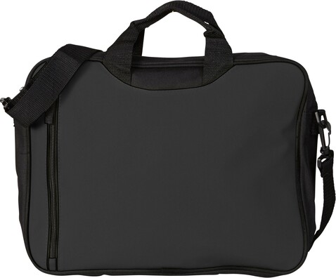 Dokumententasche aus Polyester Nicola – Schwarz bedrucken, Art.-Nr. 001999999_6157