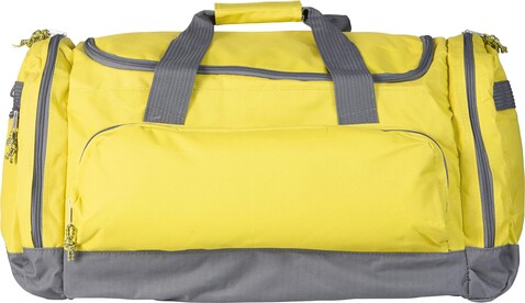 Sport-/Reisetasche aus Polyester Lorenzo – Gelb bedrucken, Art.-Nr. 006999999_6431
