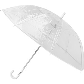 Regenschirm Denise | Transparent | 21 Zoll – Weiß bedrucken, Art.-Nr. 002999999_6487