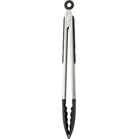 Grillzange aus Edelstahl Maeve – Schwarz/Silber bedrucken, Art.-Nr. 050999999_6538 Grillzange aus Edelstahl Maeve – Schwarz/Silber bedrucken, Art.-Nr. 050999999_6538