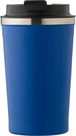 Doppelwandiger Becher aus Edelstahl Sofia – Blau bedrucken, Art.-Nr. 005999999_668115