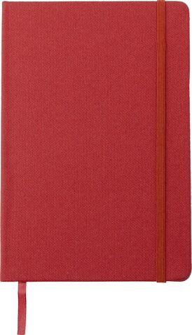 Notizbuch Samira | Recycelt | A5 | Liniert – Rot bedrucken, Art.-Nr. 008999999_671497