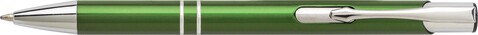 Kugelschreiber aus Aluminium Delia – Grün bedrucken, Art.-Nr. 004999999_7061