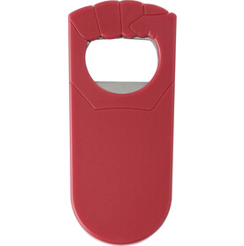 Flaschenöffner aus Kunststoff Tay – Rot bedrucken, Art.-Nr. 008999999_708984
