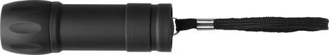 ABS-Taschenlampe Keira – Schwarz bedrucken, Art.-Nr. 001999999_709302