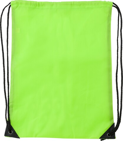 Turnbeutel aus Polyester Steffi – Limettengrün bedrucken, Art.-Nr. 019999999_7097