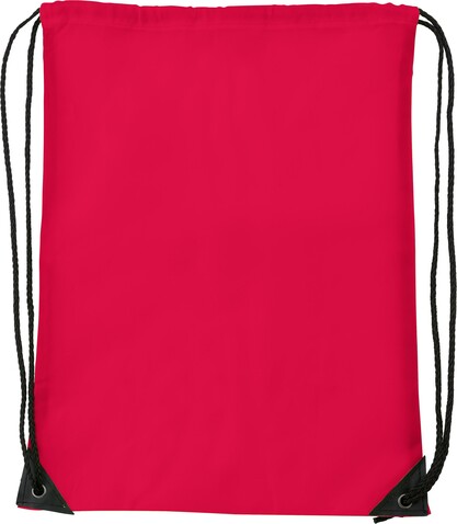 Turnbeutel aus Polyester Steffi – Rot bedrucken, Art.-Nr. 008999999_7097