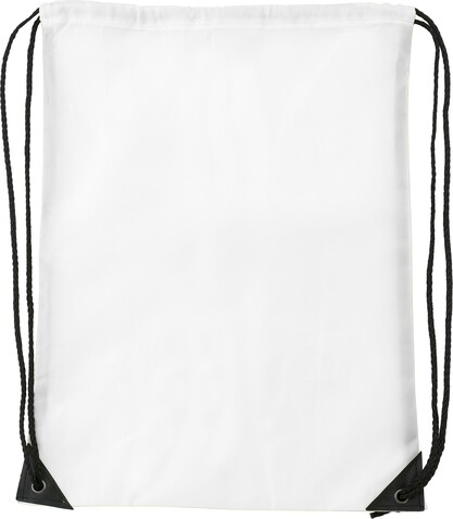 Turnbeutel aus Polyester Steffi – Weiß bedrucken, Art.-Nr. 002999999_7097