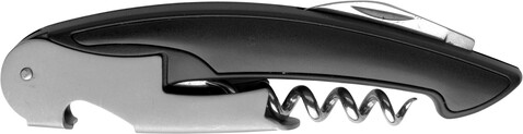 Kellnermesser aus Kunststoff Rosaura – Schwarz bedrucken, Art.-Nr. 001999999_7240