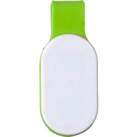 Sicherheitslampe aus Kunststoff Ofelia – Limettengrün bedrucken, Art.-Nr. 019999999_7246