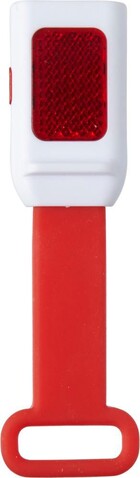Fahrradlicht Duncan | Kunststoff | 3+1 LED | Silikonband – Rot bedrucken, Art.-Nr. 008999999_7273 Fahrradlicht Duncan | Kunststoff | 3+1 LED | Silikonband – Rot bedrucken, Art.-Nr. 008999999_7273