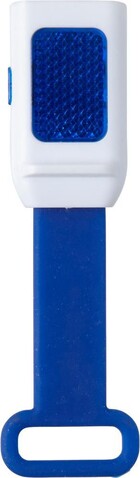 Fahrradlicht Duncan | Kunststoff | 3+1 LED | Silikonband – Blau bedrucken, Art.-Nr. 005999999_7273