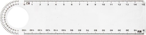 Lineal Ashlyn | Kunststoff | Transparent | Mit Winkelmesser und Lupe – Neutral bedrucken, Art.-Nr. 021999999_7284 Lineal Ashlyn | Kunststoff | Transparent | Mit Winkelmesser und Lupe – Neutral bedrucken, Art.-Nr. 021999999_7284