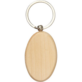 Schlüsselanhänger Katherine | Holz – Braun bedrucken, Art.-Nr. 011999118_7300