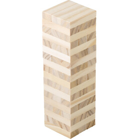 Geschicklichkeitsspiel aus Kiefernholz Gisa – Braun bedrucken, Art.-Nr. 011999999_736672