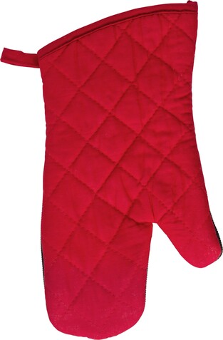 Ofenhandschuhe aus Baumwolle Elsie – Rot bedrucken, Art.-Nr. 008999999_737254