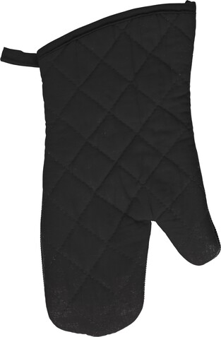 Ofenhandschuhe aus Baumwolle Elsie – Schwarz bedrucken, Art.-Nr. 001999999_737254
