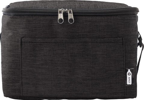 Kühltasche Isabella | rPET | 3 l – Schwarz bedrucken, Art.-Nr. 001999999_739845