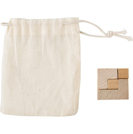 Würfelpuzzle aus Holz Amber – Braun bedrucken, Art.-Nr. 011999999_749996