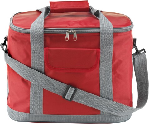 Kühltasche aus Nylon Juno – Rot bedrucken, Art.-Nr. 008999999_7521