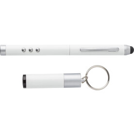 Präsentations-Set aus Metall Raya – Weiß bedrucken, Art.-Nr. 002999999_7529 Präsentations-Set aus Metall Raya – Weiß bedrucken, Art.-Nr. 002999999_7529