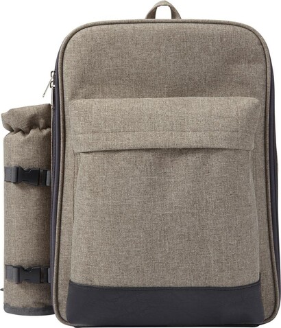 Picknickrucksack Allison | Polyester | 4 Personen – Hellgrau bedrucken, Art.-Nr. 027999999_7613 Picknickrucksack Allison | Polyester | 4 Personen – Hellgrau bedrucken, Art.-Nr. 027999999_7613