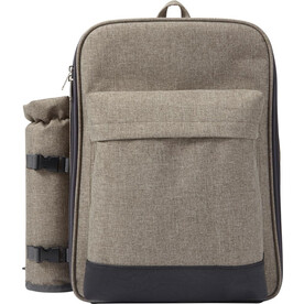 Picknickrucksack Allison | Polyester | 4 Personen – Hellgrau bedrucken, Art.-Nr. 027999999_7613