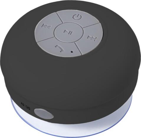 BT/Wireless-Lautsprecher aus Kunststoff Jude – Schwarz bedrucken, Art.-Nr. 001999999_7631