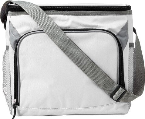 Kühltasche aus Polyester Lance – Weiß bedrucken, Art.-Nr. 002999999_7655