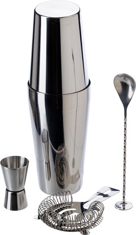 Cocktail-Set Tatiana | Edelstahl | 4 St. – Schwarz bedrucken, Art.-Nr. 001999999_771714