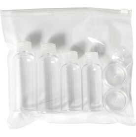 Kosmetik-Reiseset aus PET Dolores – Neutral bedrucken, Art.-Nr. 021999999_7772