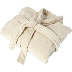 Fleece-Bademantel Derek – beige bedrucken, Art.-Nr. 357040999_7775