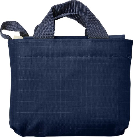 Einkaufstasche aus reißfestem Polyester Wes – Blau bedrucken, Art.-Nr. 005999999_7799