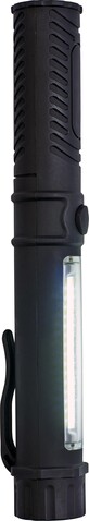 Arbeitslampe aus Kunststoff Dimitri – Schwarz bedrucken, Art.-Nr. 001999999_7813