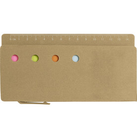 Haftnotiz-Set aus Karton Riva – Braun bedrucken, Art.-Nr. 011999999_7830 Haftnotiz-Set aus Karton Riva – Braun bedrucken, Art.-Nr. 011999999_7830