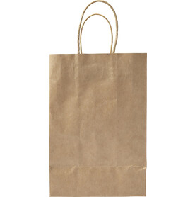 Tragetasche aus recycelten Papier Mehmet – Braun bedrucken, Art.-Nr. 011999999_7840