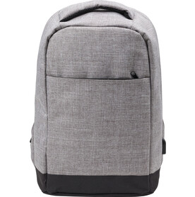 Diebstahlsicherer Rucksack aus Polyester Cruz – Hellgrau bedrucken, Art.-Nr. 027999999_7879
