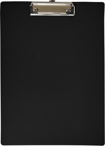 Klemmbrett aus Kunststoff Nushi – Schwarz bedrucken, Art.-Nr. 001999999_7906