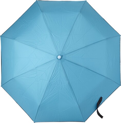 Automatik Taschenschirm aus Pongee-Seide Jamelia – Hellblau bedrucken, Art.-Nr. 018999999_7964