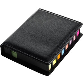 Haftnotizenin PU Etui Pierce – Schwarz bedrucken, Art.-Nr. 001999999_8005 Haftnotizenin PU Etui Pierce – Schwarz bedrucken, Art.-Nr. 001999999_8005