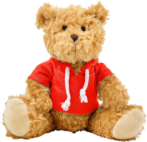 Plüsch-Teddybär Monty – Rot bedrucken, Art.-Nr. 008999999_8182