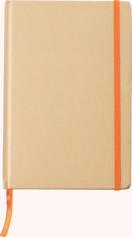 Notizbuch aus recyceltem Papier (A5) Gianni – Orange bedrucken, Art.-Nr. 007999999_818553