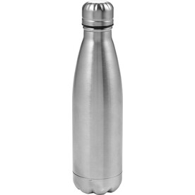 Doppelwandige Trinkflasche aus Edelstahl Lombok – Silber bedrucken, Art.-Nr. 032999999_8223