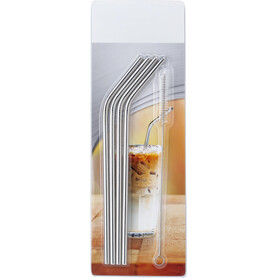 4er Set Strohhalme aus Edelstahl Rudy – Silber bedrucken, Art.-Nr. 032999999_8236 4er Set Strohhalme aus Edelstahl Rudy – Silber bedrucken, Art.-Nr. 032999999_8236