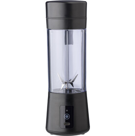 Akkubetriebener Smoothie-Mixer aus ABS- und PC-Kunststoff Santosh – Schwarz bedrucken, Art.-Nr. 001999999_8248 Akkubetriebener Smoothie-Mixer aus ABS- und PC-Kunststoff Santosh – Schwarz bedrucken, Art.-Nr. 001999999_8248