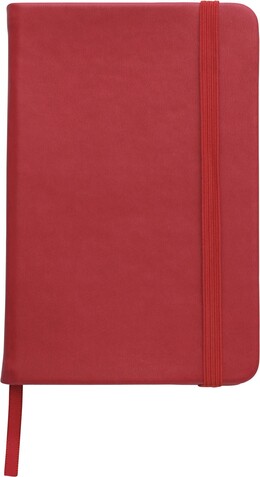 Notizbuch aus PU Brigitta – Rot bedrucken, Art.-Nr. 008999999_8251