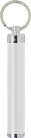2-in1 LED-Taschenlampe aus ABS Zola – Weiß bedrucken, Art.-Nr. 002999999_8297