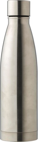 Doppelwandige Trinkflasche aus Edelstahl Marcelino – Silber bedrucken, Art.-Nr. 032999999_835488