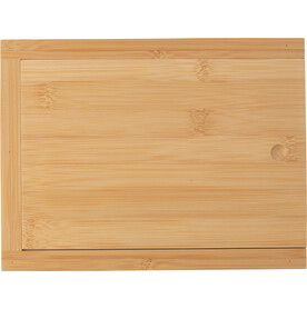 Käse- und Weinset aus Bambus Patrick – Braun bedrucken, Art.-Nr. 011999999_839567