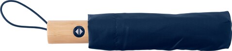 Regenschirm Teodora | Recycelt – marineblau bedrucken, Art.-Nr. 536999999_839700